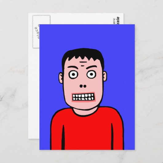 Witziger Charakter Postkarte (Vorne/Hinten)