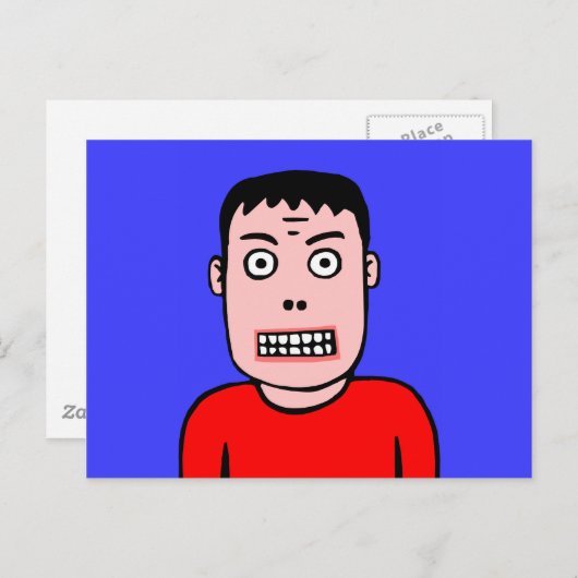 Witziger Charakter Postkarte (Vorne/Hinten)