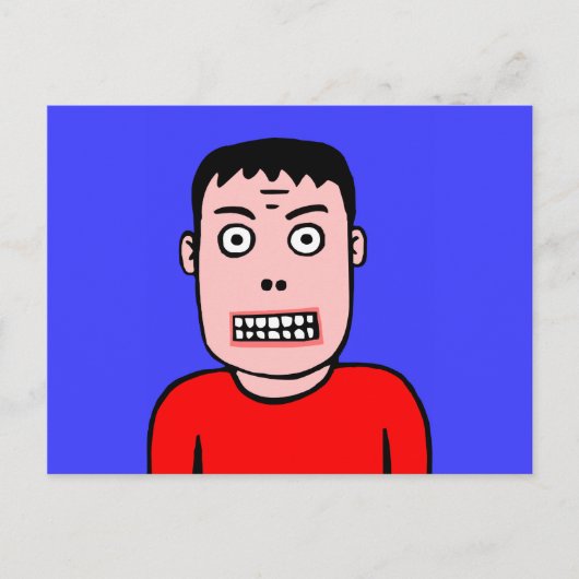 Witziger Charakter Postkarte (Vorderseite)