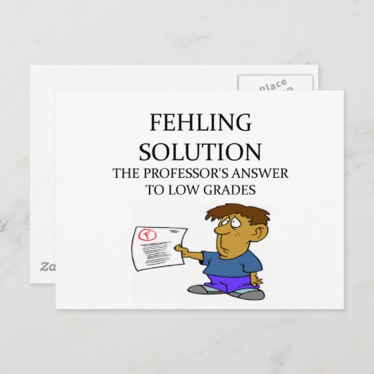 witziger Chemiekwitz Postkarte (Vorne/Hinten)