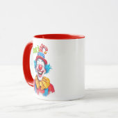 Witziger Clown mit rotem Hut. Tasse (Vorderseite Links)