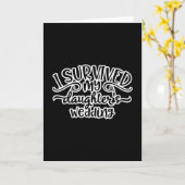 Witziger Daughter Hochzeitsdesign Karte (Gelbe Blume)