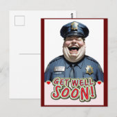 witziger Erfolg bald Postkarte (Vorne/Hinten)