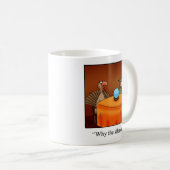 Witziger Erntedank "Warum das Schweigen?" Mug Kaffeetasse (VorderseiteRechts)
