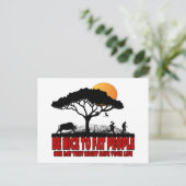 Witziger Fettwitz Postkarte (Stehend Vorderseite)