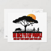 Witziger Fettwitz Postkarte (Vorne/Hinten)