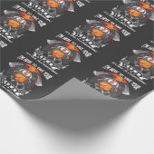 Witziger Feuerwehrmann Joke Cat Rescue Geschenkpapier (Ecke)