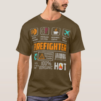 Witziger Feuerwehrmann T-Shirt