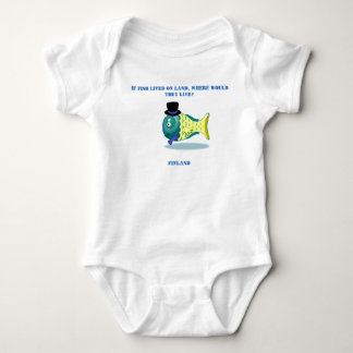Witziger Fisch Baby Strampler