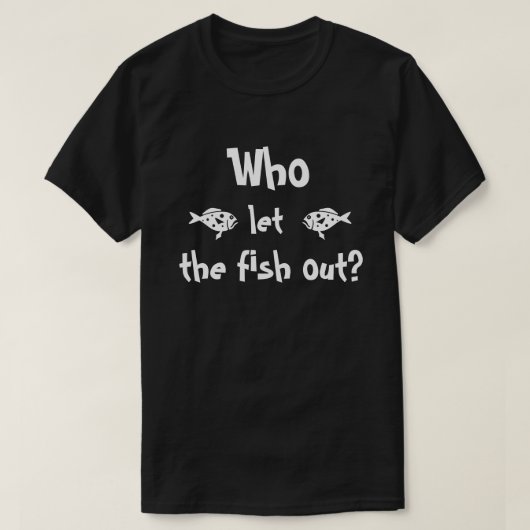 Witziger Fischfang T-Shirt (Design vorne)