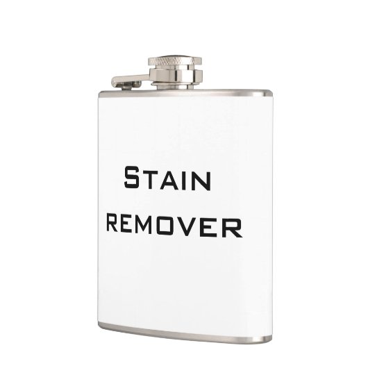 Witziger "Fleckenentferner" Flachmann (Links)