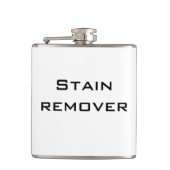 Witziger "Fleckenentferner" Flachmann (Vorderseite)