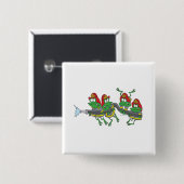 Witziger Froschfrosch Button (Vorne & Hinten)