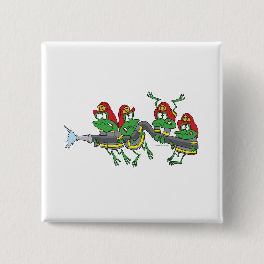 Witziger Froschfrosch Button (Vorderseite)