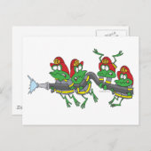Witziger Froschfrosch Postkarte (Vorne/Hinten)
