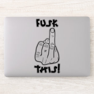 Witziger Frustrationsausdruck (Fake f-bomb) v1 Aufkleber