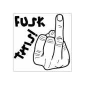 Witziger Frustrationsausdruck (Fake f-bomb) v1 Gummistempel (Prägung)