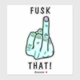 Witziger Frustrationsausdruck (Fake f-bomb) v2.1 Aufkleber