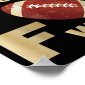 Witziger Fußball ist mein zweiter Favorit für Wort Poster (Ecke)