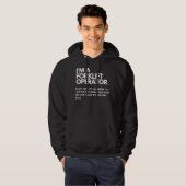 witziger Gabelstaplerbescheid Hoodie (Vorne ganz)