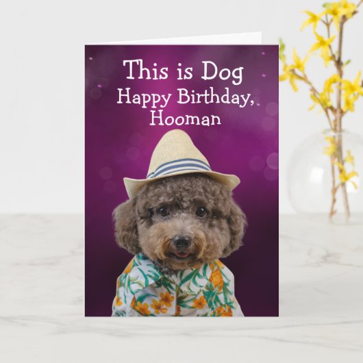 Witziger Geburtstag Karte (Gelbe Blume)