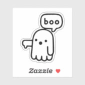 Witziger Geist der Missbilligung Boo! Aufkleber (Blatt)