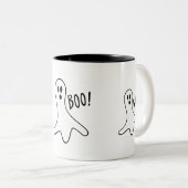 witziger Geisterschrei zwischen Grafik-Design Zweifarbige Tasse (VorderseiteRechts)