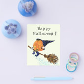 Witziger Halloween-Flyer mit Hexenkürbis Flyer (Einzeln)