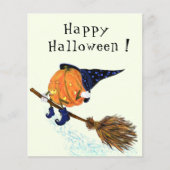 Witziger Halloween-Flyer mit Hexenkürbis Flyer (Vorne)