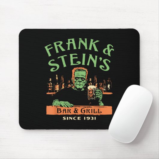 Witziger Halloween-Frank und Steins Bar Grill Mousepad (Mit Mouse)