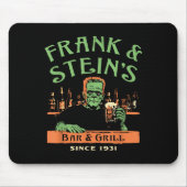 Witziger Halloween-Frank und Steins Bar Grill Mousepad (Vorne)