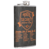 Witziger Halloween-Sicherheitsgeist Flachmann (Rechts)