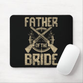 Witziger Hochzeitvater der Brautjagd Mousepad (Mit Mouse)