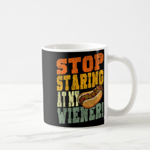 Witziger Hotdog-Wortwitz Schlüpfrig Hör auf meinen Kaffeetasse