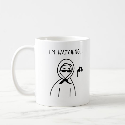 Witziger Humor, ich schaue dir ein Quirky-Geschenk Kaffeetasse (Links)