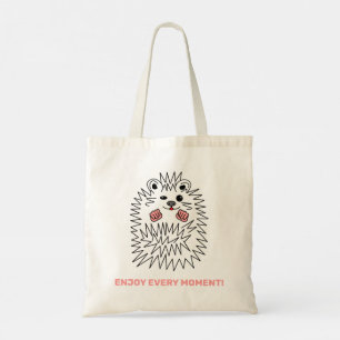 Witziger Igel. Genießen Sie jeden Moment! Personal Tragetasche