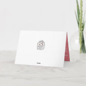 Witziger Igel. Happy Birthday individuell anpassba Karte (Rückseite)