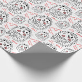 Witziger Igel. Wir wünschen Ihnen einen angenehmen Geschenkpapier (Ecke)