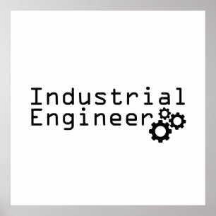Witziger Ingenieur für Wirtschaftsingenieurwesen Poster