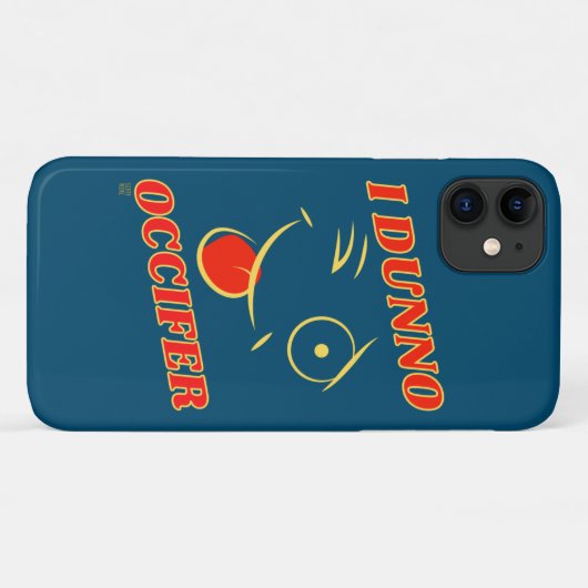 witziger iPhone-Fall "I DUNNO.." Case-Mate iPhone Hülle (Rückseite (Horizontal))