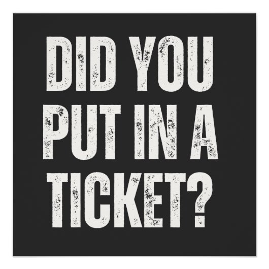 witziger IT-Support-Mitarbeiter Poster (Vorderseite)