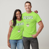 witziger Jesus und Matcha, matcha-grüner T - Shirt (Unisex)