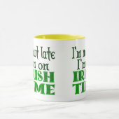 Witziger Kaffeebecher Irish Time Tasse (Zentrum)