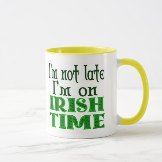 Witziger Kaffeebecher Irish Time Tasse (Rechts)