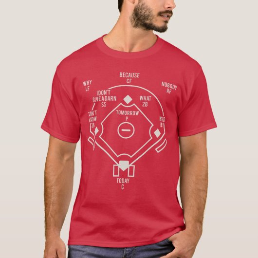 Witziger Klassiker Baseball Abbott Lustiger Baseba T-Shirt (Vorderseite)