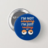 witziger Knopf "ICH SCHLAFE NICHT..." Button (Vorne & Hinten)