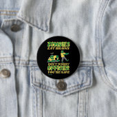 witziger Knopf "ZOMBIES ESSEN BRAINS..." Button (Beispiel)