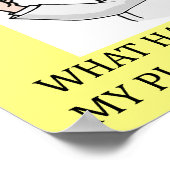 witziger Labrador Poster (Ecke)