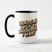 Witziger LKW-Fahrer Tasse (Links)