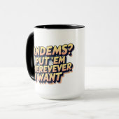 Witziger LKW-Fahrer Tasse (Vorderseite Links)